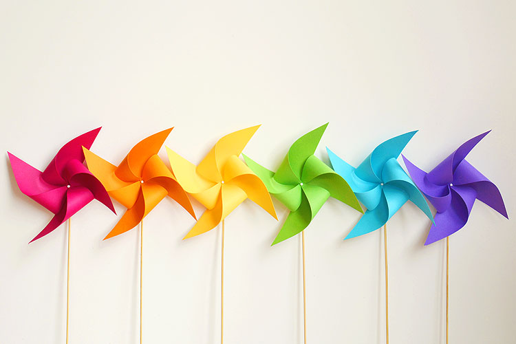 How to Make a Paper Pinwheel Craft