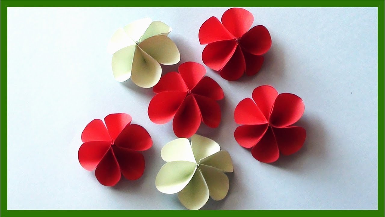How to Make Flower With Craft Paper